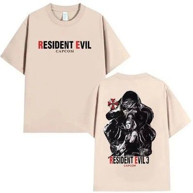 Resident Evil T-Shirt Herren Damen Vintage Gaming Shirt Umbrella Raccoon City