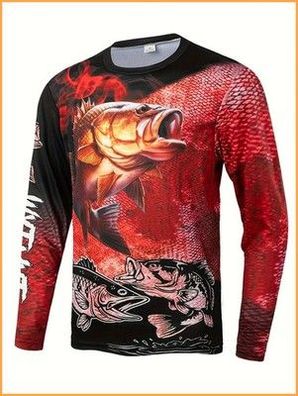 Langarm-T-Shirt Barsch Angeln atmungsaktiv und schnell trocknend