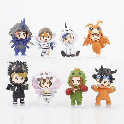 Digimon Figuren Taichi Matt Sora Agumon Gabumon Anime Actionfigur Modell Sammlu