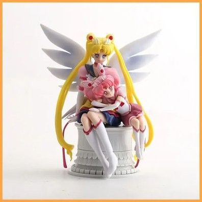 Sailor Moon Figur mit Chibi Moon Anime Modell Sammlung Deko Geschenkidee