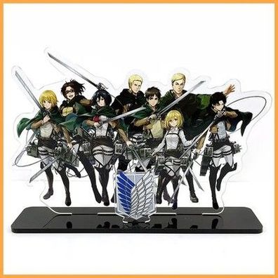 Angriff auf Titan Acryl Figuren Eren Mikasa Levi Anime Stand Sammlung