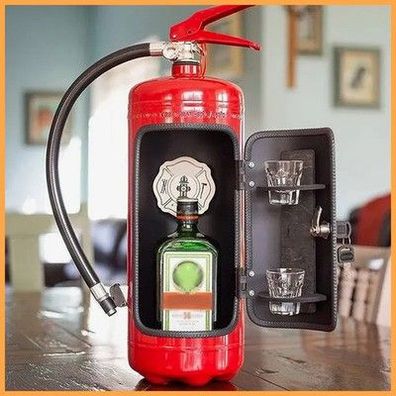 Alkohol Feuerlöscher Form Wein Box Ornamente Mini Bar Wein Schrank Deko