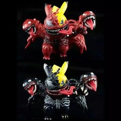 Carnage Cosplay Pikachu Actionfigur Rot Q-Version Sammlerstatue Spider-Man Schre