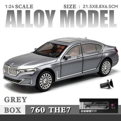 BMW 760Li Modellauto Diecast Legierung Miniatur Auto Deko Sammlung Ornament Deko