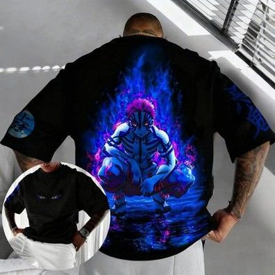 Demon Slayer Blade Komatsu Anime T-Shirt Herren Harajuku-Stil für Männer und Fra
