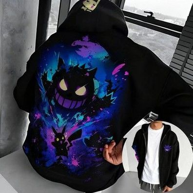 Pokémon Anime Co Branded Zipper Hoodie 2025, Herbst/Winter, Unisex, neuer Pikach