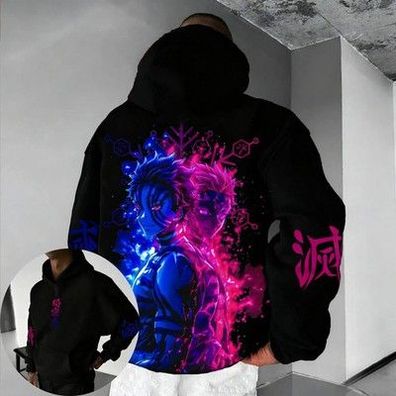 Demon Slayer Anime Original bedruckter Hoodie 2026 Herren- und Damen-Frühling/So