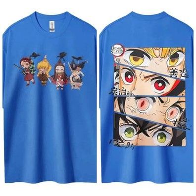 Demon Slayer Herren T-Shirt Kamado Tanjiro Japan Anime Sommer Junge Frühling und