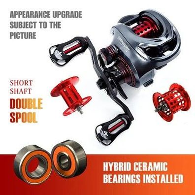 Angelrolle Seasir Mansory Baitcasting ultraleichtes Carbon, 11 + 1 7,3:1 H