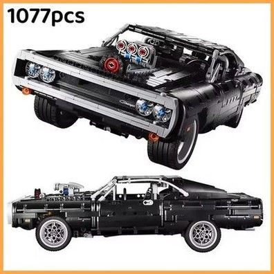 Technisches Auto Dodge Charger Rennwagen Bausteine Modell Auto Fast and Furious