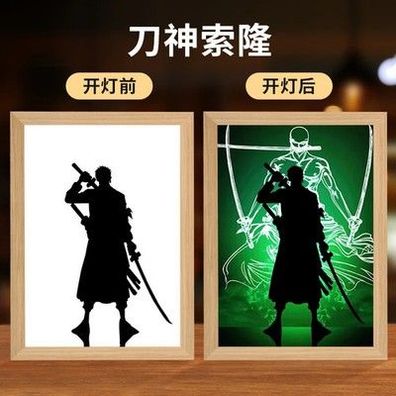 One Piece Zoro Lampe Anime Nachtlicht Anime LED Licht Geschenk