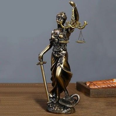 Themis Göttin der Gerechtigkeit Statue Griechische Mythologie Deko Figur 28 cm