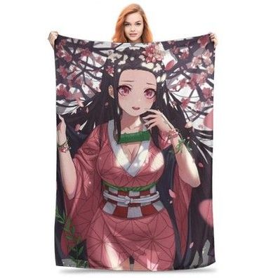 Demon Slayer Kuscheldecke Flanelldeck doppelseitig Anime