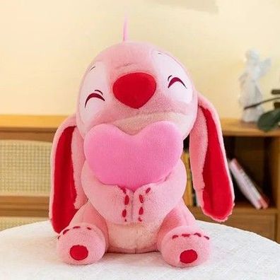 Lilo & Stitch Pink Heart Puppe Cartoon Engel Plüschtier Niedlich