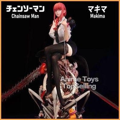Chainsaw Man Makima Anime PVC Actionfigur Statue Dekoration Sammlung