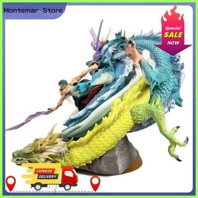 One Piece Figur Zoro Drei Drachen Santoryu GK Anime Statue Doppelkopf Modell
