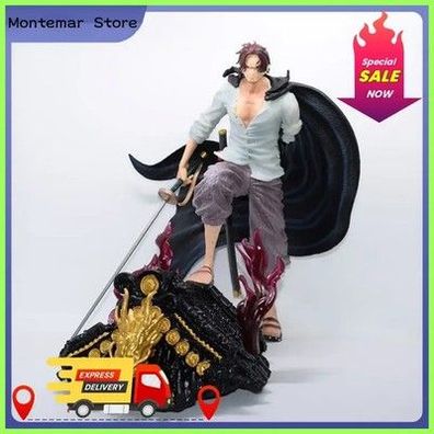One Piece Dach Rot Haar Shanks Schlacht Figur Statue Modell Sammlung