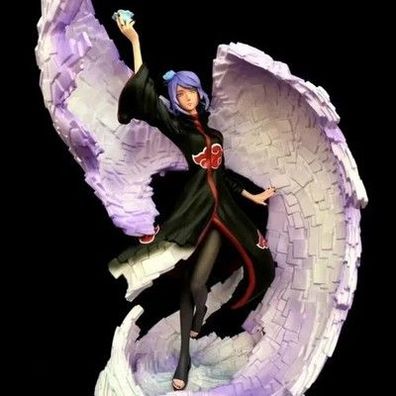 Naruto Akatsuki Konan CS Serie Paper Rain Jutsu Große Anime Figur PVC Mode