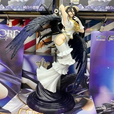 Original Taito Albedo Overlord Pure White Devil T Most PVC-Anime-Figur, Sammlers