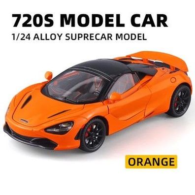 Mclaren 720s Super Sportcar Sound & Light Miniaturen Legierung Druckguss Mo