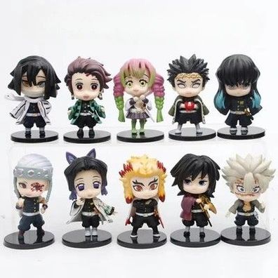 Demon Slayer Tanjiro Figur Kimetsu no Yaiba Statue Rengoku Giyuu Schreibtisch