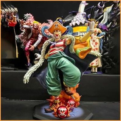 One Piece Buggy Actionfigur Grand Line Four Emperor Anime Modell Statue 23 cm