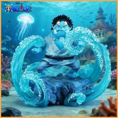 One Piece Figur Jinbe Actionfiguren PVC-Statue Schreibtis