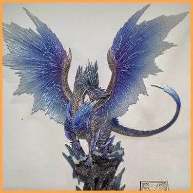 Monster Hunter World Velkhana Eisdrache Anime-Spiel PVC-Sammelfigur Statue Ornam