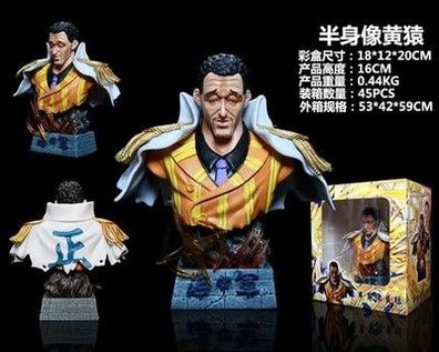 One Piece GK Drei Marine-Admirals Büstenfigur Akainu Kizaru Aokiji Sammlermodell