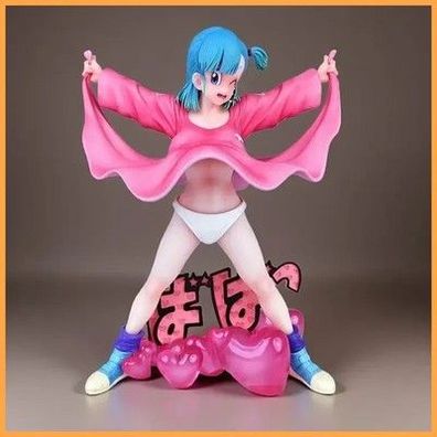 Neue Dragon Ball Z Bulma Figur mit hochklappbarem Rock, Bulma Actionfigur, PVC-S