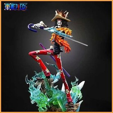 One Piece Brook Figur Anime Actionfigur PVC Statue Modell Sammlung 33 cm