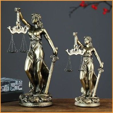 Lady Justice Statue Figur Maßstab der Gerechtigkeit Skulptur Harz Anwalt Büro