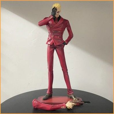 One Piece Donquixote Doflamingo Shichibukai Stehende Pose Roter Anzug Anime