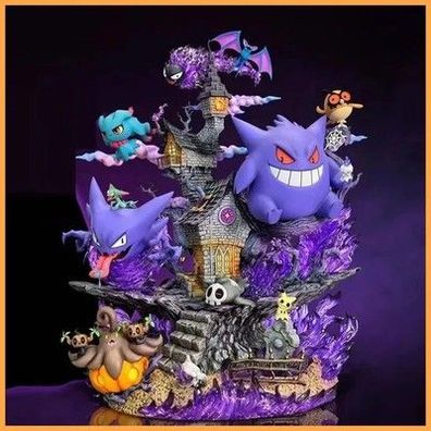 Pokemon Gengar Evolution Familie Figur Set Gastly Haunter Sammelfiguren