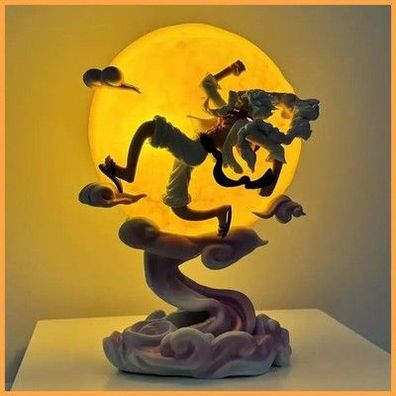 One Piece Anime Ruffy Figur Mond Nika Luffy Gear 5 Mit Mond Lich