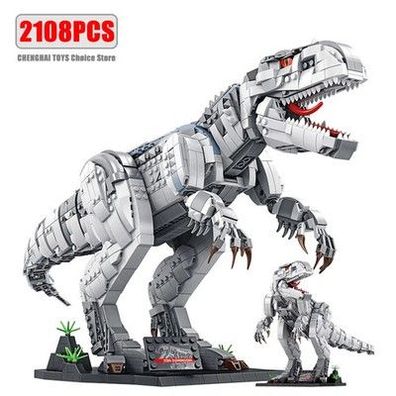 Jurassic Dinosaurier Welt Große Mechanische Tyrannosaurus Rex Bausteine T-rex Mo