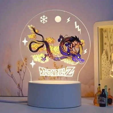 Dragon Ball Nachtlicht Animation Peripherie Figuren 3D Ornamente Goku Car