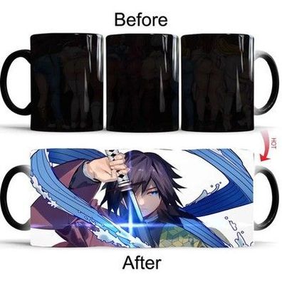 Kimetsu No Yaiba Verfärbungsbecher, Dämonentöter, farbwechselnde Tasse, Anime-Ke
