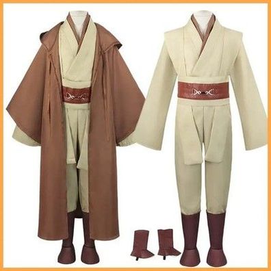 Obi Wan Kenobi Cosplay Erwachsene Männer Mit Kapuze Robe Jedi Ritter Outfits Lak