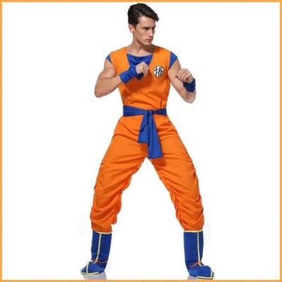 Son Goku Anime Cosplay Kostüm Superhelden Erwachsen Fasching