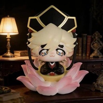 Demon Slayer Douma Q-Version Figur mit Lotusblumen-Szene, PVC-Tischdekorat