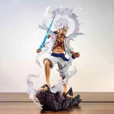 One Piece Figur Ruffy Gear 5 Nika Anime Modell Sammlung Statue Dekoration 27cm
