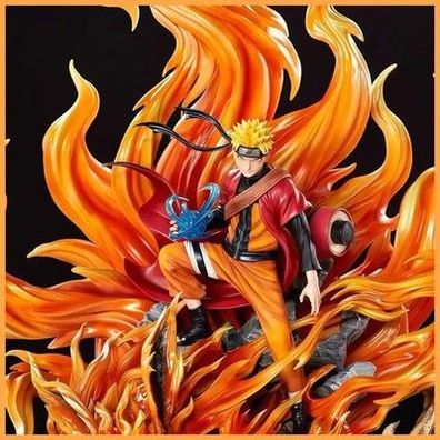 Naruto Kurama Chakra Modus Shippuden Anime Figur Modell Action Figure 43cm