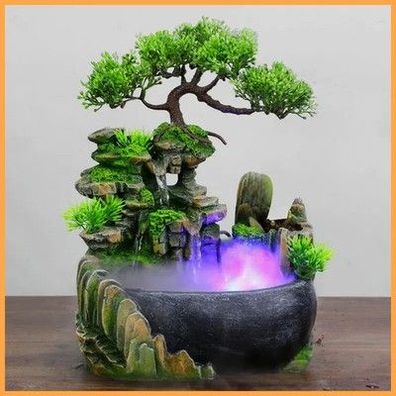 Pflanzendeko Feng Shui Company Büro Tischdekoration Fließendes Wasser