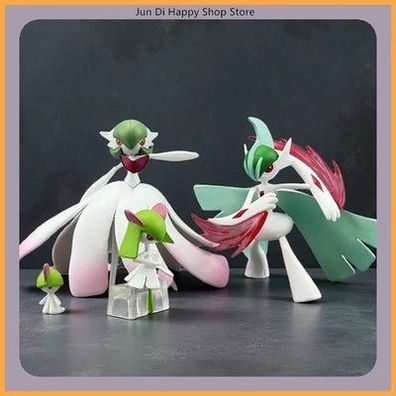 Pokemon Gardevoir Evolution Set Anime Figur Modell Statue Sammlung Desktop