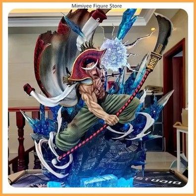 One Piece Whitebeard Attacking Pose Anime Figur Modell Statue Desktop Deko