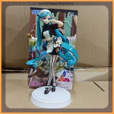 Hatsune Miku Figur Gebaeck Koch Dunkle Schokolade Anime Modell Sammlung 21 cm