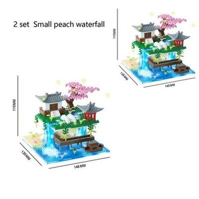 Sakura Bauim Taohuatan See Themen Mikro Ziegel Bausteine Setpielzeug