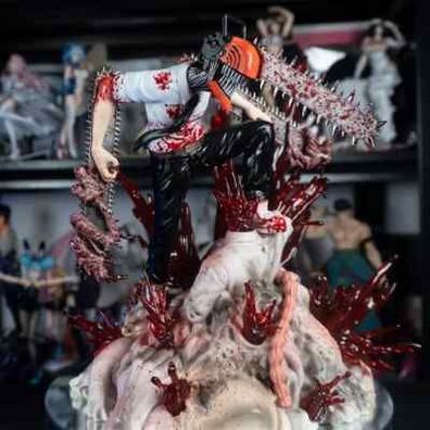 Chainsaw Man Figur Denji Anime Action Modell Sammlung Statue Dekoration 29cm