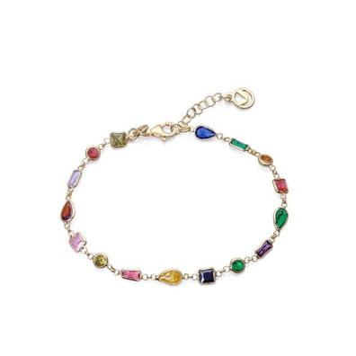 Viceroy Vergoldetes Armband mit bunten Zirkonen Elegant 1342P100-39